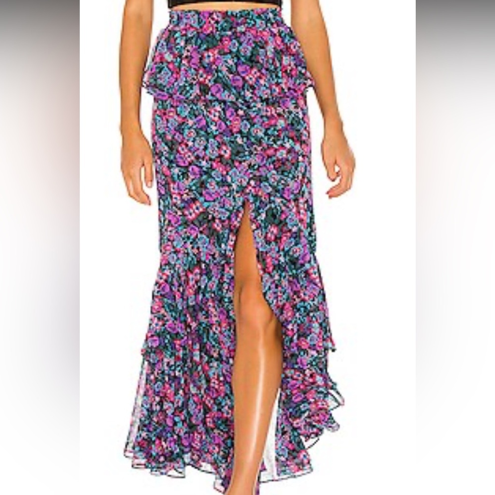 MISA Lucia Floral Skirt